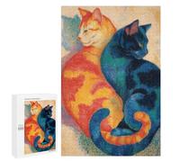 Puzzle 1000 PCS Per Adolescenti Two Cats Painting Puzzle Per Adolescenti, Ma Divertenti E Umoristici, Sfida Educativa, Gioco Intellettuale 1000 PCS