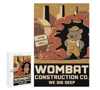 Puzzle 1000 PCS Per Adolescenti Wombat Construction Co. Puzzle Per Adulti Giocattoli Antistress Difficile Difficile Per È Ideale Come Regalo 1000 PCS