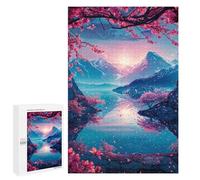 Puzzle 1000 PCS Per Adulti Cherry Blossom Japan Puzzle Per Adulti Giochi Per Famiglie Difficili Difficili Per Compleanno, Natale 1000 PCS