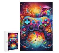 Puzzle 1000 PCS Per Adulti Colorful Abstract Game Controller Artwork Puzzle Antistress Giocattoli Antistress Per Divertimento in Famiglia Regali Per La Riduzione Dello Stress 1000 PCS