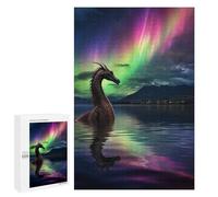 Puzzle 1000 PCS Per Adulti Dragon In Aurora Borealis Puzzle Per Adulti Gioco Pratico Decorazione Da Parete Aiuta Ad Allenare Il Cervello 1000 PCS