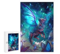 Puzzle 1000 PCS Per Adulti Fantasy Fox with Butterfly Wings Puzzle Rompicapo Gioco Regalo Per Donne Attività Divertenti Da Fare A Casa 1000 PCS