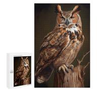 Puzzle 1000 PCS Per Adulti Great Horned Owl Puzzle Rompicapo Gioco Regalo Per Donne Attività Divertenti Da Fare A Casa 1000 PCS