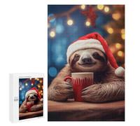 Puzzle 1000 PCS Per Adulti Lazy Sloth Hot Chocolate Puzzle Per Adolescenti Giocattolo Decorazione Da Parete Decorazione Perfetta Difficile Da Completare 1000 PCS
