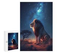 Puzzle 1000 PCS Per Adulti Lion Under The Milky Way Puzzle Per Adulti Giochi Rilassanti Regali Per Donne Per Compleanno, Natale 1000 PCS