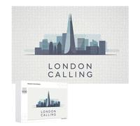 Puzzle 1000 PCS Per Adulti London Calling Skyline Illustration Puzzle Per Adulti Giochi Rilassanti Gara Di Velocità Manuale Per Compleanno, Natale 1000 PCS