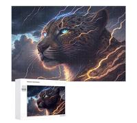 Puzzle 1000 PCS Per Adulti Thunderous Leopard Wild Power Unleashed Puzzle Per Adulti Giochi Rilassanti Analisi E Logica Riduzione Dello Stress Regali 1000 PCS