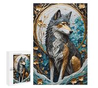 Puzzle 1000 PCS Per Adulti Wolf Gold Kintsugi Puzzle Per Adulti Gioco Pratico Decorazione Da Parete Aiuta Ad Allenare Il Cervello 1000 PCS