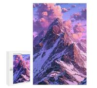 Puzzle 1000 PCS Snow-Capped Mountain Peaks Puzzle Per Adulti Schema Di Assemblaggio Sfida Educativa Regali Di Compleanno E Unici 1000 PCS