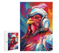 Puzzle 1000 PCS Space Chicken Headphones Art Puzzle Per Adulti Puzzle Regalo Di Compleanno Difficile E Sfida Gioco Impegnativo Regali 1000 PCS