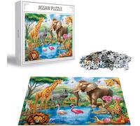Puzzle 1000 Pezzi, 3 4 5 Anni Puzzle Elefante 6 7 8 Anni Giochi Educativi Sostenibili Con Motivi Per Adulti Da Gioco in Legno Di Alta Qualità Jigsaw Animale per Gioco Familiare, Regalo Natale H-101