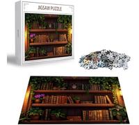 Puzzle 1000 Pezzi, 3 4 5 Anni Puzzle Fiore 6 7 8 Anni Giochi Educativi Sostenibili Con Motivi Per Adulti Da Gioco in Legno Di Alta Qualità Jigsaw Libreria per Gioco Familiare, Regalo Natale H-4727