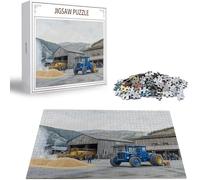Puzzle 1000 Pezzi, 3 4 5 Anni Puzzle Trattore 6 7 8 Anni Giochi Educativi Sostenibili Con Motivi Per Adulti Da Gioco in Legno Di Alta Qualità Jigsaw Azienda agricola per Gioco Familiare, Regalo H-2657