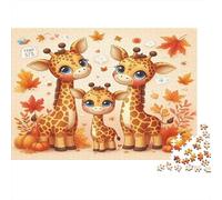 Puzzle 1000 Pezzi 52x38cm in Carta Riciclata per Adulti Omino di Pan di Zenzero Cappello Invernale Sfida Impossibile Dura Stimola il Pensiero Attività Domestica Ottima Idea Regalo