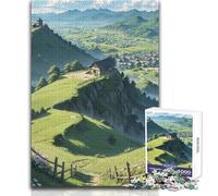 Puzzle 1000 pezzi "A Long Way to The Village", giocattolo, gioco intellettuale, educativo, regali di Babbo Natale segreto, dimensioni 38x26cm