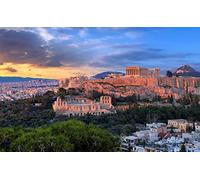 Puzzle 1000 Pezzi Acropoli Grecia Nuvole Del Cielo 75 * 50Cm