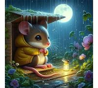 Puzzle 1000 Pezzi Adulti, Animali notturni piovosi puzzle per adulti 1000 pezzi 65x65cm, Creativo Giocattolo, Puzzles Giochi Intelligence per Familiare