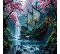 Puzzle 1000 Pezzi Adulti, Barca a vela Secret Woods puzzle per adulti 1000 pezzi 65x65cm, Creativo Giocattolo, Puzzles Giochi Intelligence per Familiare