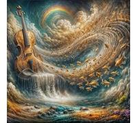 Puzzle 1000 Pezzi Adulti, Chitarra Onde del Mare puzzle per adulti 1000 pezzi 65x65cm, Creativo Giocattolo, Puzzles Giochi Intelligence per Familiare