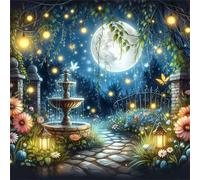 Puzzle 1000 Pezzi Adulti, Fontana Luna Lucciola puzzle per adulti 1000 pezzi 65x65cm, Creativo Giocattolo, Puzzles Giochi Intelligence per Familiare