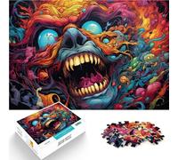 Puzzle 1000 pezzi Adulti Giochi Divertenti in Famiglia di demoni dell'Inferno colorati Gioco di Puzzle Stimolante e Gioco in Famiglia 19,7 "x 29,5 "Adolescenti da 14 Anni e Più