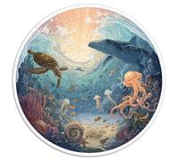 Puzzle 1000 Pezzi Adulti Vita Marina Artistica - Rappresentazione Realistica Di Creature Marine. Design Vivace E Materiali Resistenti. Perfetto Per Decorare E Rilassarsi.