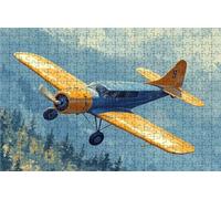 Puzzle 1000 Pezzi, Aereo Puzzle 1000 Pezzi per Adulti, Giochi di Puzzles Albero Legno per Tutta la Famiglia, DIY Puzzles per Quadri Moderni Soggiorno Regalo Donna Uomo Festival 50x75CM RXPT-9480