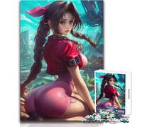 Puzzle 1000 pezzi Aerith Gainsborough in una città in rovina, giocattolo, gioco intellettuale, educativo, regali di Babbo Natale segreto, dimensioni 38x26cm