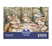 Puzzle 1000 Pezzi Afternoon Tea Party - Puzzle Per Adulti-Relax Puzzle Giochi-Classico Puzzle-wildlife 52x38cm/1000pcs Come Regalo E Decorazione