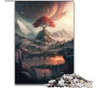 Puzzle 1000 pezzi Albero della vita del Paradiso Puzzle impossibile per adulti dimensioni 50x75cm Ideale per gli innamorati, perfetto regalo di Natale, Capodanno, San Valentino