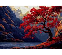 Puzzle 1000 Pezzi Albero Puzzle Adulti Sfida Impossibili Jigsaws Montagna Classica 3D Pattern Art Jigsaws per Divertimento Adulti e Bambina, Gioco Familiare, Festa Aziendale,Regali Donne 75x50cm C-802
