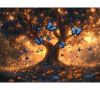 Puzzle 1000 Pezzi Albero Puzzle Legno Farfalla, n-722 | Jigsaw Puzzles 75x50cm, Marcature di Lettere Sul Retro, Giochi Divertenti, Famiglia Relax, Regalo per Amore e Amico