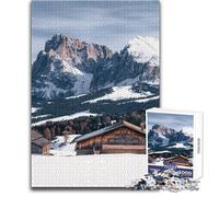 Puzzle 1000 pezzi Alpe di Siusi giocattolo gioco intellettuale apprendimento educativo regali di Babbo Natale segreto dimensioni 38x26cm