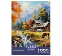 Puzzle 1000 Pezzi Alpine Serenity Qualità Premium Autumn Plateau Intrattenimento Creativo Divertimento Per Adulti Adulti E Bambini Più Grandi 70x50cm/1000pcs