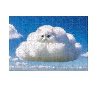 Puzzle 1000 Pezzi Animale Gatto Nuvole, Gioco Educativo e Stimolante, Sviluppare Memoria, Logica e Manualità, Giochi Rilassamento e Intelligence Puzzle per Adulti 1000 Pezzi