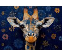 Puzzle 1000 Pezzi Animale Puzzle Adulti Sfida Impossibili Jigsaws Giraffa Classica 3D Pattern Art Jigsaws per Divertimento Adulti e Bambina, Gioco Familiare, Festa Aziendale,Regali Donne 75x50cm C-636