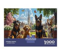 Puzzle 1000 Pezzi Animali “Avventure Nel Parco” Con Cani - Un Classico Puzzle Animali 1000 Pezzi Rinnovato, Pezzi Resistenti E Precise 38x26cm/1000pcs