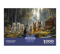 Puzzle 1000 Pezzi Animali “Avventure Nel Parco” Con Cani - Un Classico Puzzle Animali 1000 Pezzi Rinnovato, Pezzi Resistenti E Precise 52x38cm/1000pcs