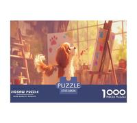 Puzzle 1000 Pezzi Animali Che Racconta Una Storia Di Cani - Un Puzzle Animali Per Adulti Coinvolgente, Dalla Confezione Alla Cornice 38x26cm/1000pcs