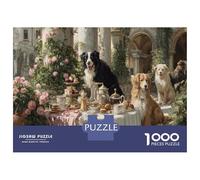 Puzzle 1000 Pezzi Animali Con Cane Come Icona Di Allegria - Un Must Have Tra I Puzzle Animali Per Adulti, Stile Unico E Riconoscibile 70x50cm/1000pcs