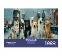Puzzle 1000 Pezzi Animali Con Cane Come Icona Di Allegria - Un Must Have Tra I Puzzle Animali Per Adulti, Stile Unico E Riconoscibile 70x50cm/1000pcs