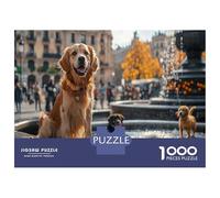 Puzzle 1000 Pezzi Animali Con Cane Come Icona Di Allegria - Un Must Have Tra I Puzzle Animali Per Adulti, Stile Unico E Riconoscibile 70x50cm/1000pcs