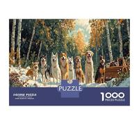 Puzzle 1000 Pezzi Animali Con Cane Come Icona Di Allegria - Un Must Have Tra I Puzzle Animali Per Adulti, Stile Unico E Riconoscibile 70x50cm/1000pcs