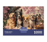 Puzzle 1000 Pezzi Animali Con Cuccioli Di Cane Adorabili - Puzzle Animali 1000 Pezzi Di Qualità, Perfetto Per Serate in Famiglia 38x26cm/1000pcs