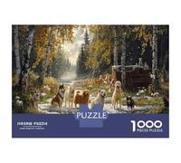 Puzzle 1000 Pezzi Animali Per Adulti Con Cani Divertenti, Puzzle Cani Di Alta Qualità - Un Regalo Perfetto Per Gli Amanti Degli Animali 70x50cm/1000pcs