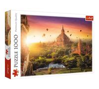 Trefl-10720 1000 Elementi-Templi Buddisti, Tramonto, Te, Intrattenimento Creativo, Divertimento, Classici per Adulti e Bambiani dai 12 Anni in su Puzzle, Colore Antico Tempio, Birmania, 10720