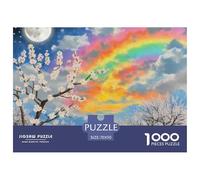 Puzzle 1000 Pezzi Apricot Blossom Qualità Premium Rainbow Cloud Intrattenimento Creativo Idea Regalo Uomo E Donna Perfetto Per Appassionati Di Puzzle Esperti 70x50cm/1000pcs
