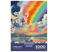 Puzzle 1000 Pezzi Apricot Blossom Qualità Premium Rainbow Cloud Puzzle Impegnativo Idea Regalo Uomo E Donna Regalo Per Adulti E Bambini Da 14 Anni E Più 38x26cm/1000pcs