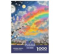 Puzzle 1000 Pezzi Apricot Blossom Qualità Premium Rainbow Cloud Puzzle Impegnativo Idea Regalo Uomo E Donna Perfetto Per Appassionati Di Puzzle Esperti 38x26cm/1000pcs