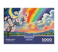 Puzzle 1000 Pezzi Apricot Blossom Qualità Premium Rainbow Cloud Puzzle Impegnativo Idea Regalo Uomo E Donna Per Adulti E Ragazzi 70x50cm/1000pcs